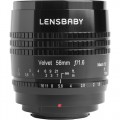 Lensbaby Velvet 56mm f/1.6 Lens for Nikon Z (Black).