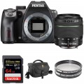 Pentax K-70 DSLR Camera with 18-55mm Lens and Accessory Kit (Black)