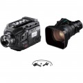 Blackmagic Design URSA with ENG Telephoto Lens and Rear Zoom/Focus Control Kit