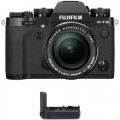 FUJIFILM X-T3 Mirrorless Digital Camera with 18-55mm Lens and Battery Grip Kit (Black)