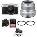 FUJIFILM X-T30 Mirrorless Digital Camera with 18-55mm and 23mm f/2 Lenses and Accessories Kit (Silver)
