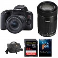 Canon EOS Rebel SL3 DSLR Camera with 18-55mm and 55-250mm Lenses Kit (Black)