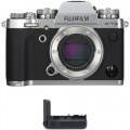 FUJIFILM X-T3 Mirrorless Digital Camera Body with Battery Grip Kit (Silver)