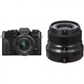 FUJIFILM X-T30 Mirrorless Digital Camera with 15-45mm and 23mm f/2 Lenses (Black/Black)