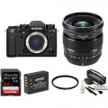 FUJIFILM X-T3 Mirrorless Digital Camera with 16mm f/1.4 Lens and Accessories Kit (Black)