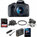 Canon EOS Rebel T7 DSLR Camera with 18-55mm Lens Deluxe Kit