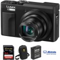 Panasonic Lumix DC-ZS70 Digital Camera Deluxe Kit (Black)