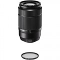 FUJIFILM XC 50-230mm f/4.5-6.7 OIS II Lens with UV Filter Kit (Black)