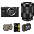 Sony Alpha a7C Mirrorless Digital Camera with 24-70mm Lens and Accessories Kit (Black)