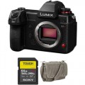 Panasonic Lumix DC-S1H Mirrorless Digital Camera Body with Accessories