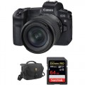 Canon EOS R Mirrorless Digital Camera with 24-105mm Lens and Free Accessory Kit