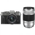 FUJIFILM X-T30 Mirrorless Digital Camera with 15-45mm and 50-230mm Lenses Kit (Charcoal Silver/Silver)
