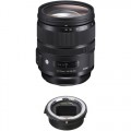 Sigma 24-70mm f/2.8 DG OS HSM Art Lens for Canon EF and MC-11 Mount Converter/Lens Adapter for Sony