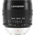 Lensbaby Velvet 28mm f/2.5 Lens for FUJIFILM X (Black)