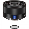 Sony Sonnar T* FE 35mm f/2.8 ZA Lens with UV Filter Kit