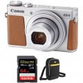 Canon PowerShot G9 X Mark II Digital Camera with Free Accessory Kit (Silver)