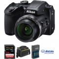 Nikon COOLPIX B500 Digital Camera Deluxe Kit (Black)