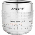 Lensbaby Velvet 56mm f/1.6 Lens for FUJIFILM X (Silver)