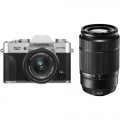 FUJIFILM X-T30 Mirrorless Digital Camera with 15-45mm and 50-230mm Lenses Kit (Silver/Black)
