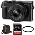 Panasonic Lumix DMC-LX100 Digital Camera with Accessories Kit (Black)