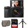 Sony Alpha a6600 Mirrorless Digital Camera with 18-135mm Lens and Accessories Kit