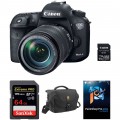 Canon EOS 7D Mark II DSLR Camera with 18-135mm f/3.5-5.6 IS USM Lens, W-E1 Wi-Fi Adapter, and Accessory Kit