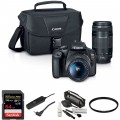 Canon EOS Rebel T7 DSLR Camera with 18-55mm and 75-300mm Lenses Basic Kit