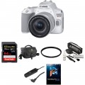 Canon EOS Rebel SL3 DSLR Camera with 18-55mm Lens Deluxe Kit (White)