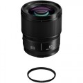 Panasonic Lumix S 85mm f/1.8 Lens with UV Filter Kit