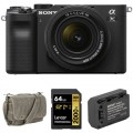 Sony Alpha a7C Mirrorless Digital Camera with 28-60mm Lens and Accessories Kit (Black)