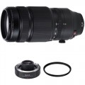 FUJIFILM XF 100-400mm f/4.5-5.6 R LM OIS WR Lens with 1.4x Teleconverter and UV Filter Kit ED