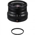 FUJIFILM XF 16mm f/2.8 R WR Lens with UV Filter Kit (Black)