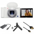 Sony ZV-1 Digital Camera with Home Streaming Kit (White)