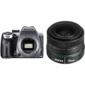 Pentax K-70 DSLR Camera with 35mm f/2.4 Lens Kit (Silver)