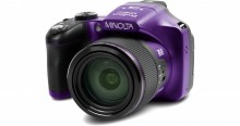 Get 67 times closer to your subject using the zoom lens on this MN67Z Digital Camera from Minolta.