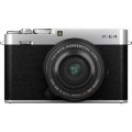 FUJIFILM X-E4 Mirrorless Digital Camera with XF 27mm f/2.8 R WR Lens (Silver)