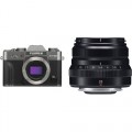 FUJIFILM X-T30 Mirrorless Digital Camera with 35mm f/2 Lens Kit (Charcoal Silver)
