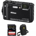 Nikon COOLPIX W300 Digital Camera with Accessory Kit (Black)