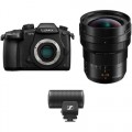 Panasonic Lumix DC-GH5 Mirrorless Micro Four Thirds Digital Camera with 8-18mm Lens & Microphone Kit