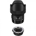 Sigma 14mm f/1.8 DG HSM Art Lens for Canon EF and MC-11 Mount Converter/Lens Adapter for Sony E Kit