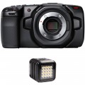 Blackmagic Design Pocket Cinema Camera 4K Kit with LitraTorch 2.0 5700K LED Light