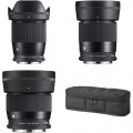 Sigma 16mm, 30mm, and 56mm f/1.4 DC DN Contemporary Lenses Kit for Leica L