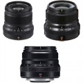 FUJIFILM XF 50mm, 35mm, and 23mm f/2 WR Lenses Kit (Black)