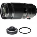 FUJIFILM XF 50-140mm f/2.8 R LM OIS WR Lens with 1.4x Teleconverter and UV Filter Kit