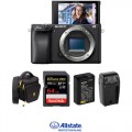 Sony Alpha a6400 Mirrorless Digital Camera Body Deluxe Kit