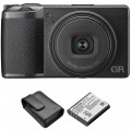 Ricoh GR III Digital Camera with Case and Battery Kit