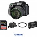 Pentax K-70 DSLR Camera with 18-135mm Lens Deluxe Kit (Black)