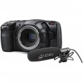 Blackmagic Design Pocket Cinema Camera 6K Bundle with Azden SGM-250MX Shotgun Microphone