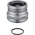 FUJIFILM XF 16mm f/2.8 R WR Lens with UV Filter Kit (Silver)