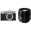 FUJIFILM X-T3 Mirrorless Digital Camera with 56mm Lens Kit (Silver)